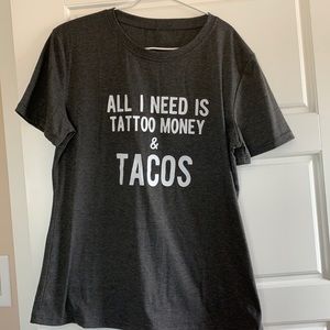 Tattoo and taco tshirt